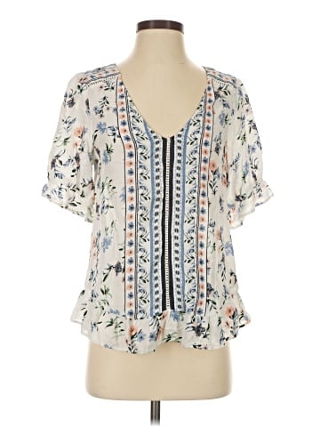 Lucky Brand Short Sleeve Blouse (view 1)