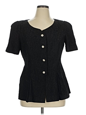 Leslie Fay Short Sleeve Blouse (view 1)