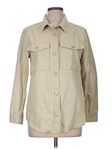 Kensie 3/4 Sleeve Button-Down Shirt (view 1)