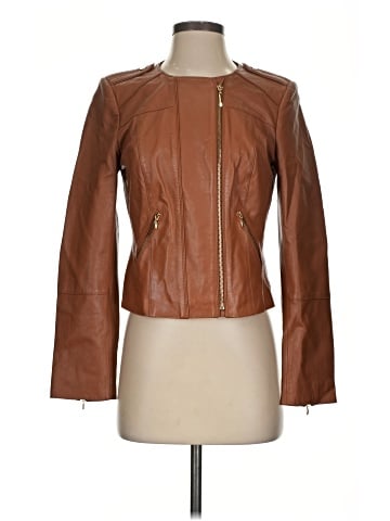 White House Black Market Leather Jacket (view 1)