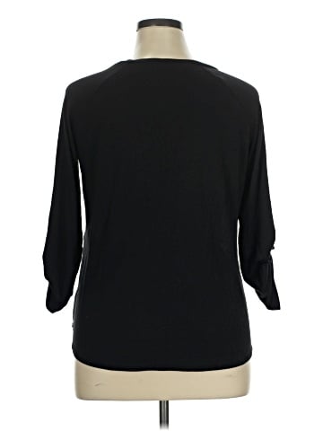 NY Collection 3/4 Sleeve Top (view 2)