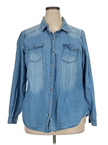 Torrid Long Sleeve Button-Down Shirt (view 1)