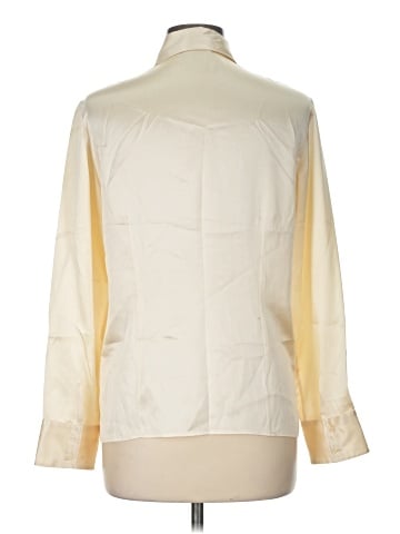 Neiman Marcus Long Sleeve Silk Top (view 2)