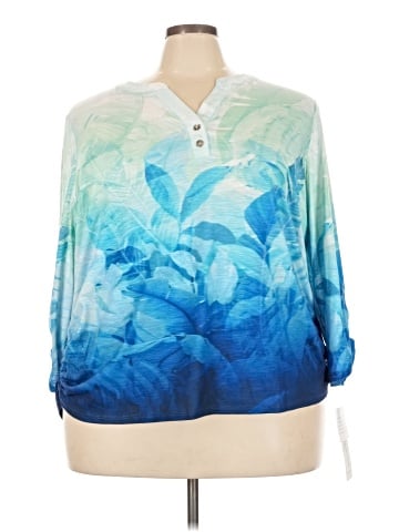 Alfred Dunner Long Sleeve Polo (view 1)