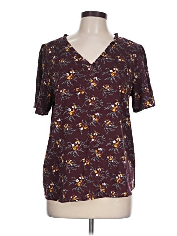 Ann Taylor Factory Short Sleeve Blouse (view 1)