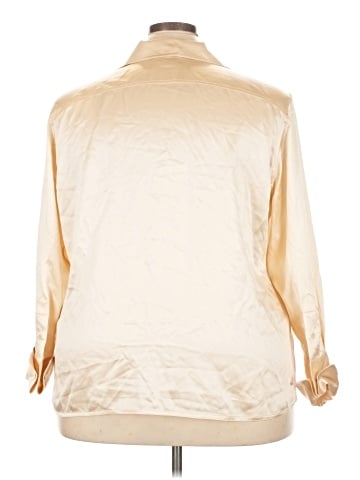 Lauren by Ralph Lauren Long Sleeve Silk Top (view 2)