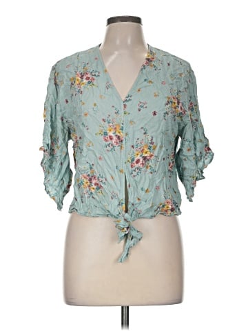 Altar'd State 3/4 Sleeve Blouse (view 1)