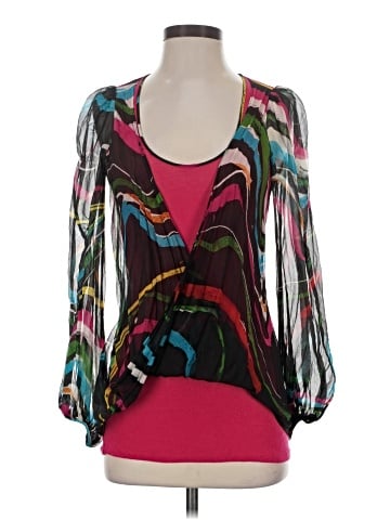 Custo Barcelona 3/4 Sleeve Silk Top (view 1)