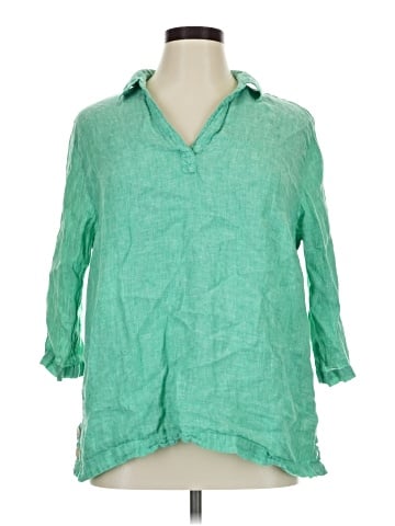 Tahari 3/4 Sleeve Button-Down Shirt (view 1)