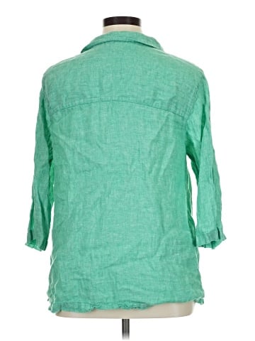 Tahari 3/4 Sleeve Button-Down Shirt (view 2)