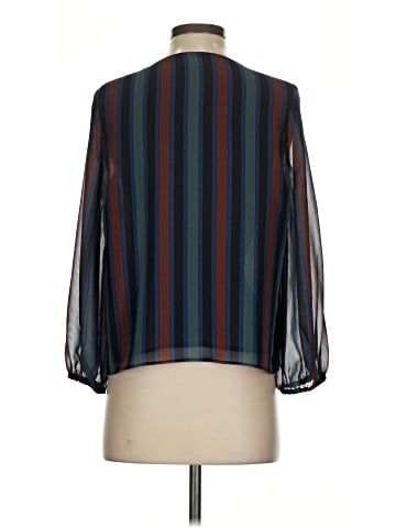 Madewell Sheer-Sleeve Top in Academy Stripe (view 2)