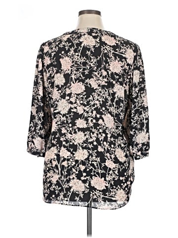 Rose + Olive 3/4 Sleeve Blouse (view 2)