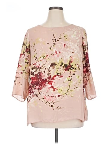 Rose + Olive 3/4 Sleeve Blouse (view 1)