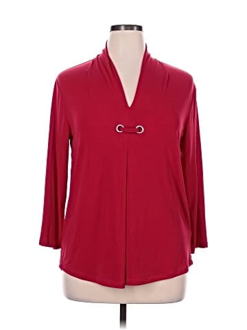 Cable & Gauge 3/4 Sleeve Blouse (view 1)