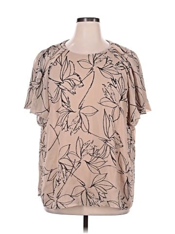 Calvin Klein Short Sleeve Blouse (view 1)