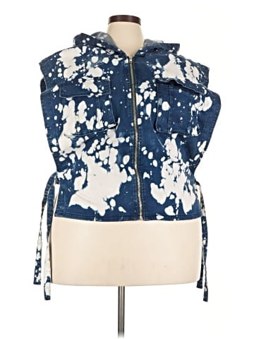 Ashley Stewart Denim Vest (view 1)