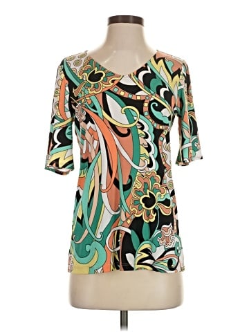 Susan Graver Short Sleeve Blouse (view 1)