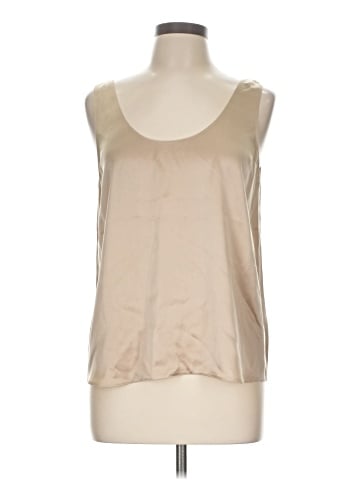Vince. Sleeveless Silk Top (view 1)