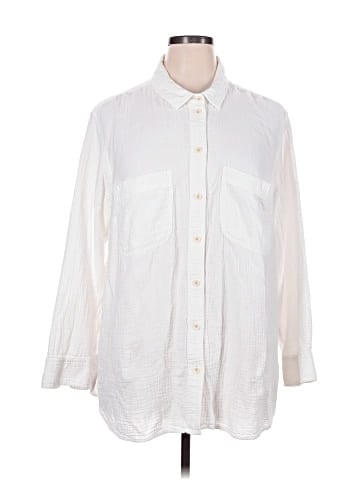 Madewell 3/4 Sleeve Button-Down Shirt (view 1)