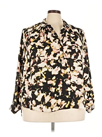 Rose + Olive 3/4 Sleeve Blouse (view 1)