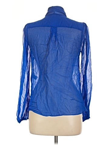 Diane von Furstenberg Long Sleeve Silk Top (view 2)