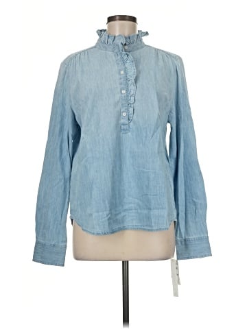 Caslon Long Sleeve Blouse (view 1)