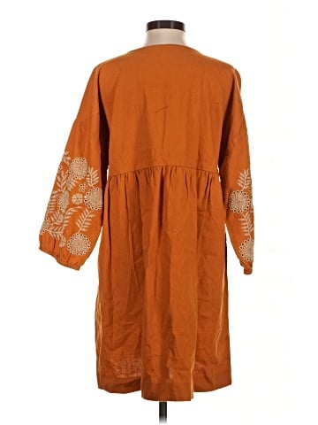 Madewell Embroidered-Sleeve Popover Dress (view 2)