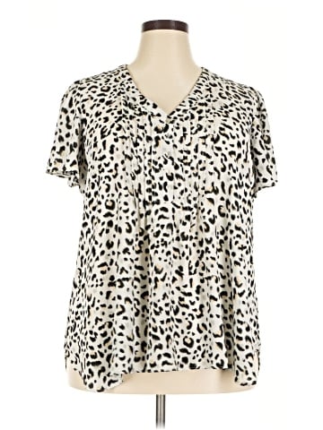Rose + Olive Short Sleeve Blouse (view 1)
