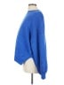 Unbranded 100% Polyester Solid Blue Pullover Sweater Size L - photo 5