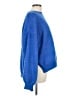 Unbranded 100% Polyester Solid Blue Pullover Sweater Size L - photo 4