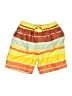 Tea 100% Polyester Yellow Board Shorts Size 4 - photo 1