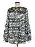 Tolani 100% Silk Gray Long Sleeve Silk Top Size M - photo 2