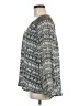 Tolani 100% Silk Gray Long Sleeve Silk Top Size M - photo 5