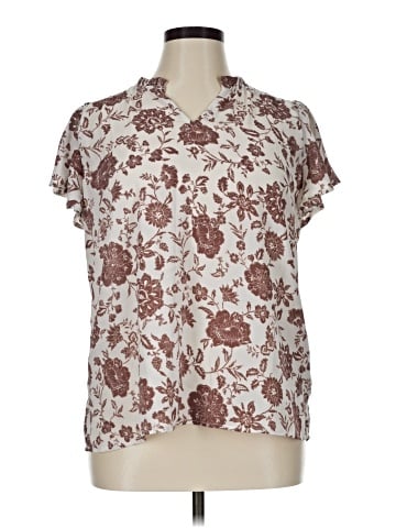 Maurices Short Sleeve Blouse (view 1)