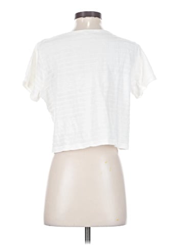 Madewell Textured V-Neck Setlist Boxy Top (view 2)