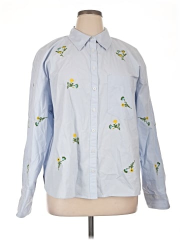 Maeve Long Sleeve Button-Down Shirt (view 1)