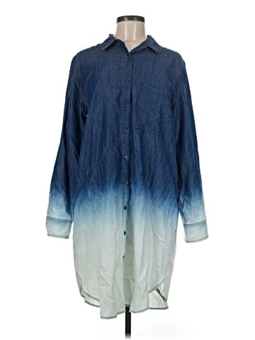 DKNY 3/4 Sleeve Button-Down Shirt (view 1)