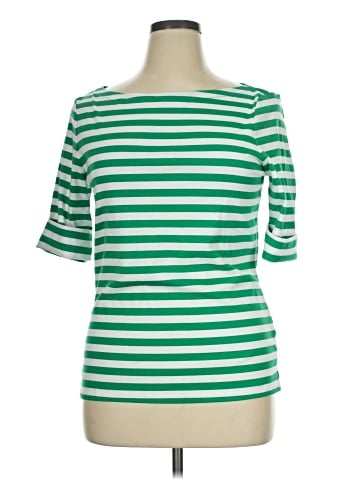 Lauren by Ralph Lauren 3/4 Sleeve T-Shirt (view 1)