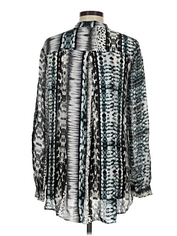Parker Long Sleeve Silk Top (view 2)