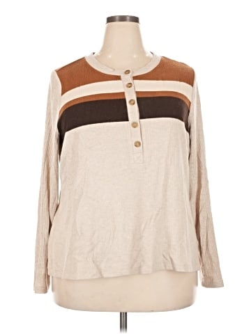 Lands' End Long Sleeve Henley (view 1)