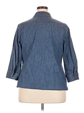 Anne Klein 3/4 Sleeve Button-Down Shirt (view 2)