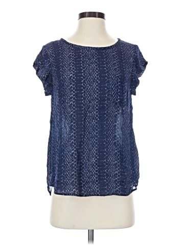Joie Short Sleeve Silk Top (view 1)