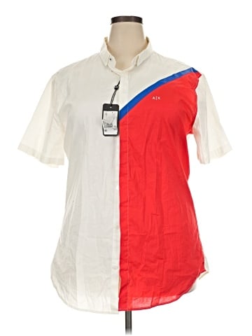 Armani Exchange Short Sleeve Button-Down Shirt (view 1)