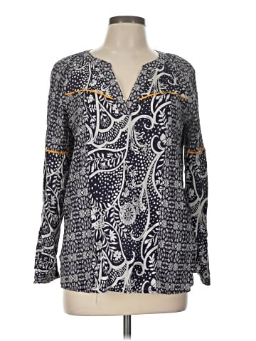 Tribal Long Sleeve Blouse (view 1)