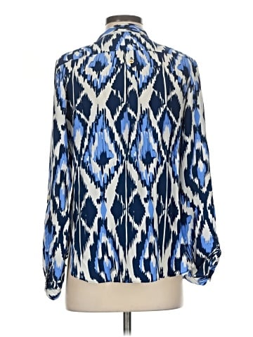 Alice & Trixie Long Sleeve Silk Top (view 2)
