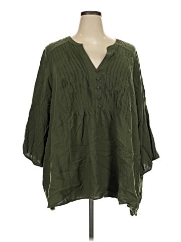 Torrid 3/4 Sleeve Blouse (view 1)