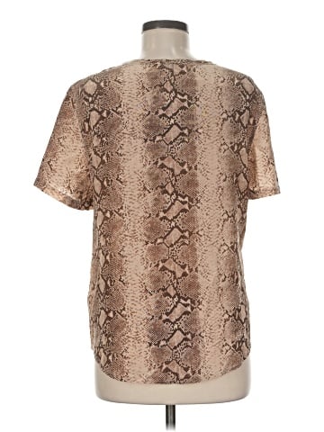 Equipment Short Sleeve Silk Top (view 2)