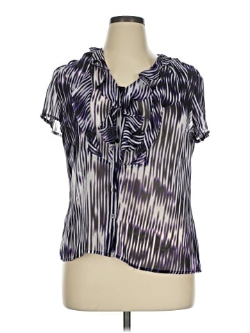 Worthington Short Sleeve Blouse (view 1)
