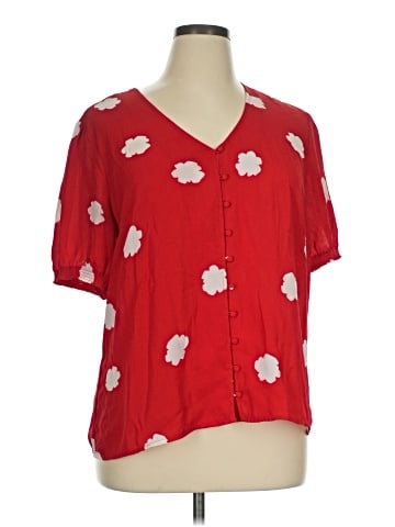 Banana Republic Factory Store Short Sleeve Blouse (view 1)