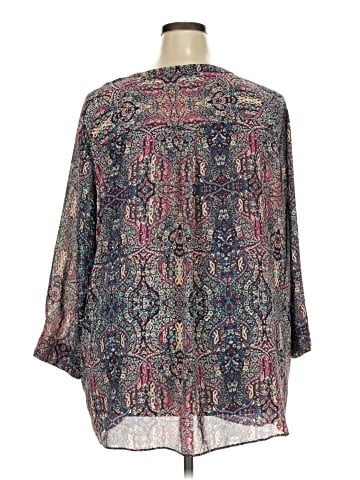 a.n.a. A New Approach 3/4 Sleeve Blouse (view 2)